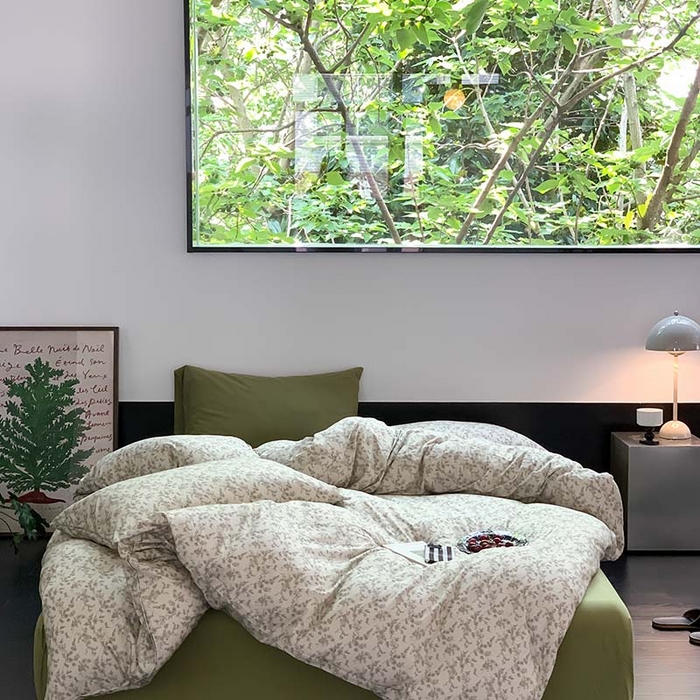 91家纺网 家纺一手货源 找家纺 源启生活 2025秋冬新款A类全棉针织棉活性印染四件套 遇见