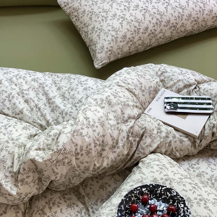 91家纺网 家纺一手货源 找家纺 源启生活 2025秋冬新款A类全棉针织棉活性印染四件套 遇见