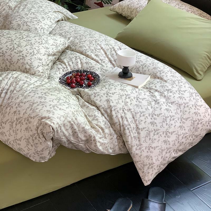 91家纺网 家纺一手货源 找家纺 源启生活 2025秋冬新款A类全棉针织棉活性印染四件套 遇见