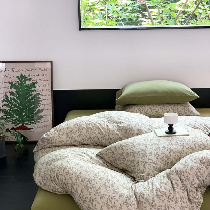 91家纺网 家纺一手货源 找家纺 源启生活 2025秋冬新款A类全棉针织棉活性印染四件套 遇见