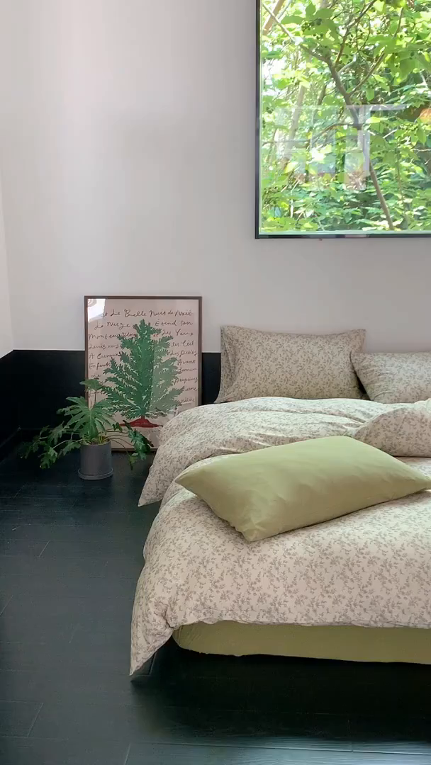 91家纺网 家纺一手货源 找家纺 源启生活 2025秋冬新款A类全棉针织棉活性印染四件套 遇见