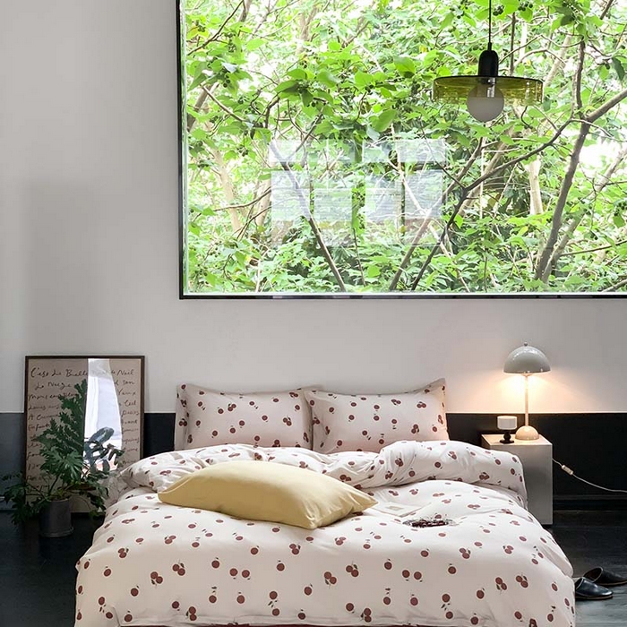 91家纺网 家纺一手货源 找家纺 源启生活 2025秋冬新款A类全棉针织棉活性印染四件套 喜番