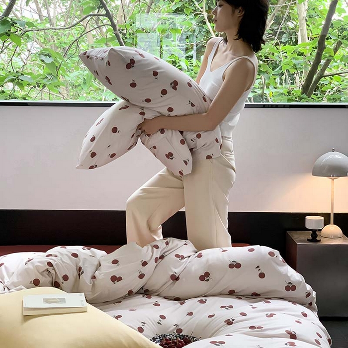 91家纺网 家纺一手货源 找家纺 源启生活 2025秋冬新款A类全棉针织棉活性印染四件套 喜番