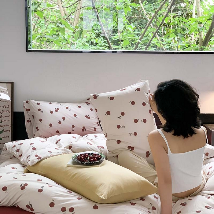 91家纺网 家纺一手货源 找家纺 源启生活 2025秋冬新款A类全棉针织棉活性印染四件套 喜番