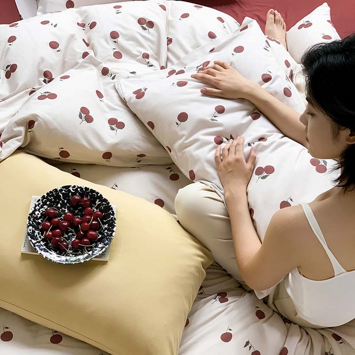 91家纺网 家纺一手货源 找家纺 源启生活 2025秋冬新款A类全棉针织棉活性印染四件套 喜番