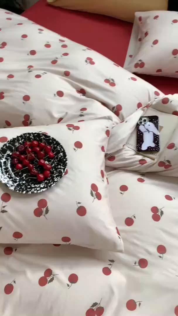 91家纺网 家纺一手货源 找家纺 源启生活 2025秋冬新款A类全棉针织棉活性印染四件套 喜番