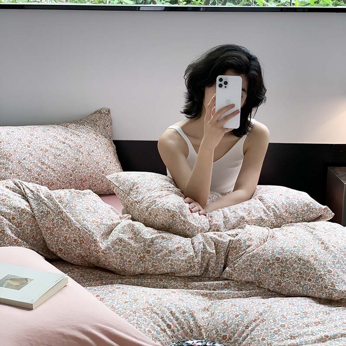 91家纺网 家纺一手货源 找家纺 源启生活 2025秋冬新款A类全棉针织棉活性印染四件套 予你