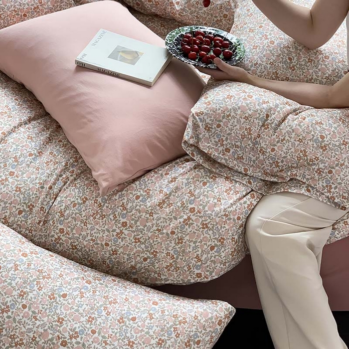 91家纺网 家纺一手货源 找家纺 源启生活 2025秋冬新款A类全棉针织棉活性印染四件套 予你