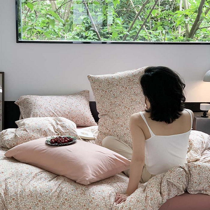 91家纺网 家纺一手货源 找家纺 源启生活 2025秋冬新款A类全棉针织棉活性印染四件套 予你