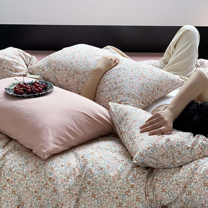 91家纺网 家纺一手货源 找家纺 源启生活 2025秋冬新款A类全棉针织棉活性印染四件套 予你