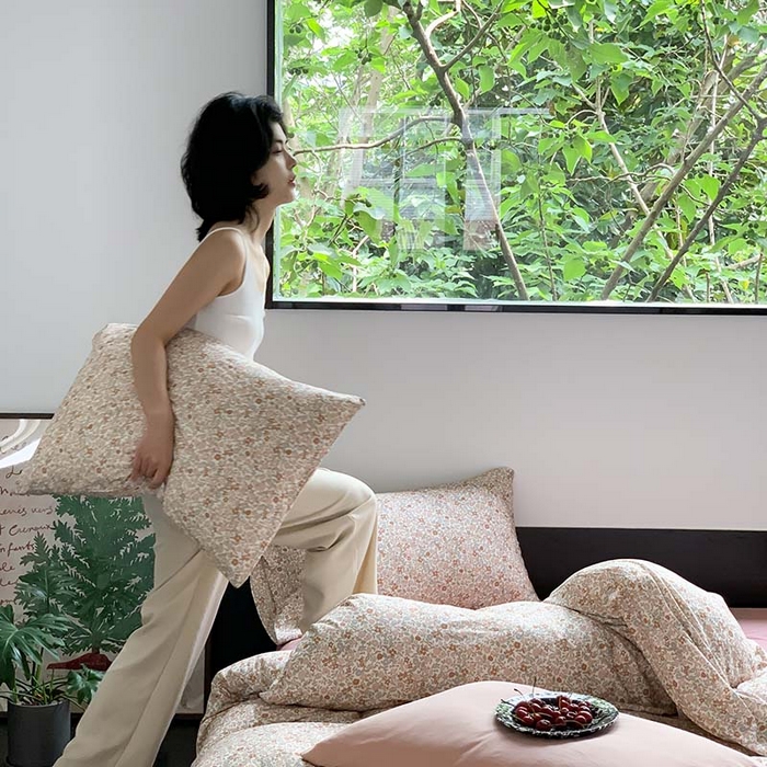 91家纺网 家纺一手货源 找家纺 源启生活 2025秋冬新款A类全棉针织棉活性印染四件套 予你