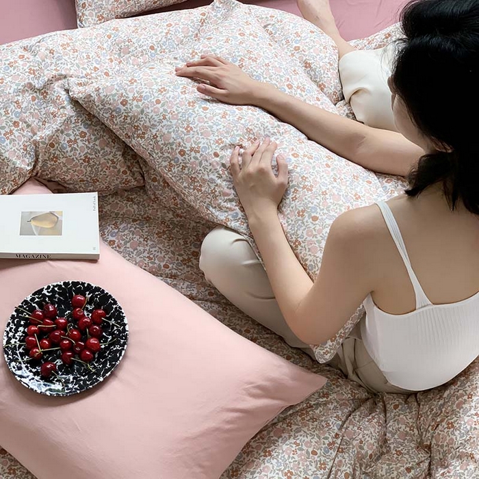 91家纺网 家纺一手货源 找家纺 源启生活 2025秋冬新款A类全棉针织棉活性印染四件套 予你