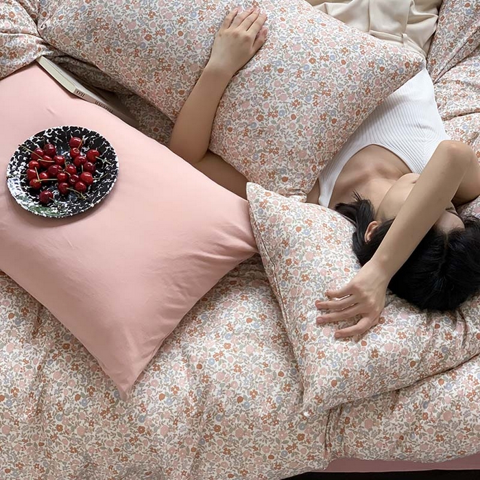 91家纺网 家纺一手货源 找家纺 源启生活 2025秋冬新款A类全棉针织棉活性印染四件套 予你