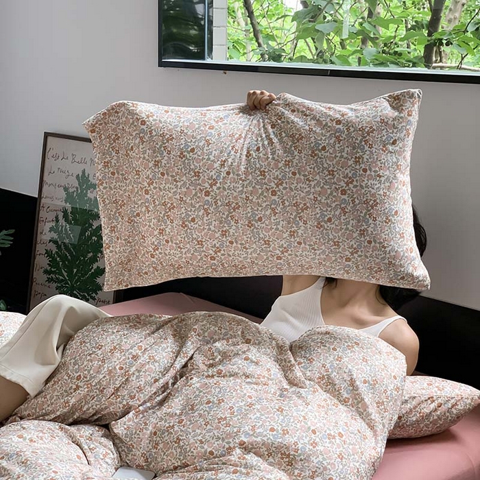 91家纺网 家纺一手货源 找家纺 源启生活 2025秋冬新款A类全棉针织棉活性印染四件套 予你