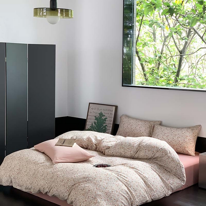 91家纺网 家纺一手货源 找家纺 源启生活 2025秋冬新款A类全棉针织棉活性印染四件套 予你