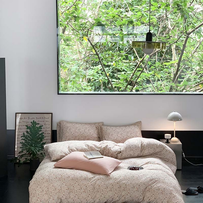 91家纺网 家纺一手货源 找家纺 源启生活 2025秋冬新款A类全棉针织棉活性印染四件套 予你