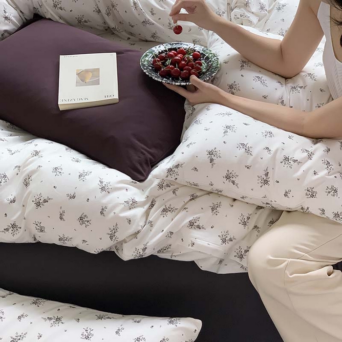 91家纺网 家纺一手货源 找家纺 源启生活 2025秋冬新款A类全棉针织棉活性印染四件套 疏影