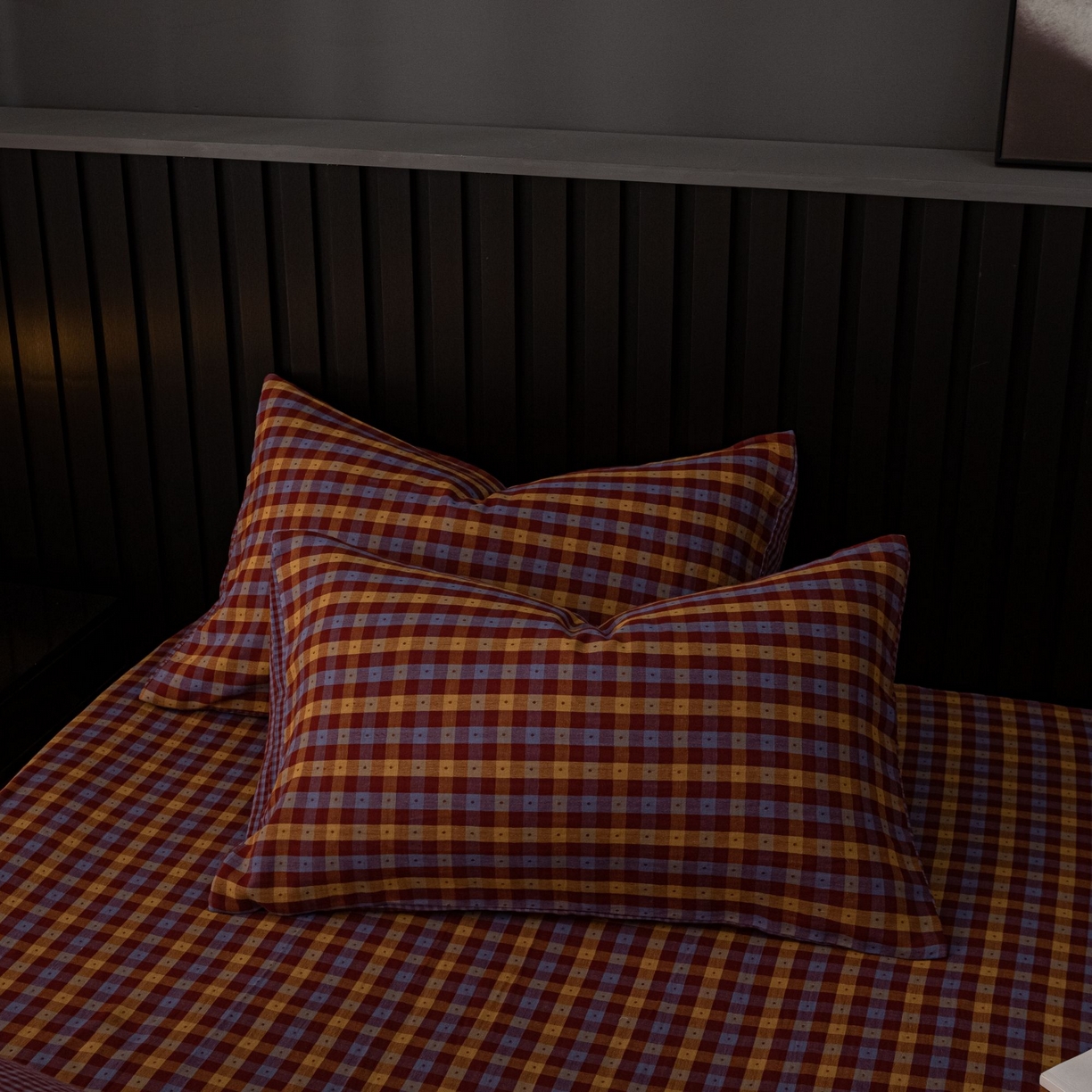 91家纺网 家纺一手货源 找家纺 （总）仰望棉麻双层纱供应链 2026新款遇见彩虹全棉色织双层纱四件套