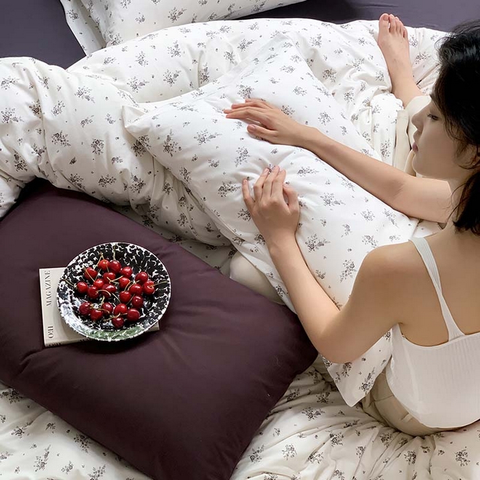 91家纺网 家纺一手货源 找家纺 源启生活 2025秋冬新款A类全棉针织棉活性印染四件套 疏影