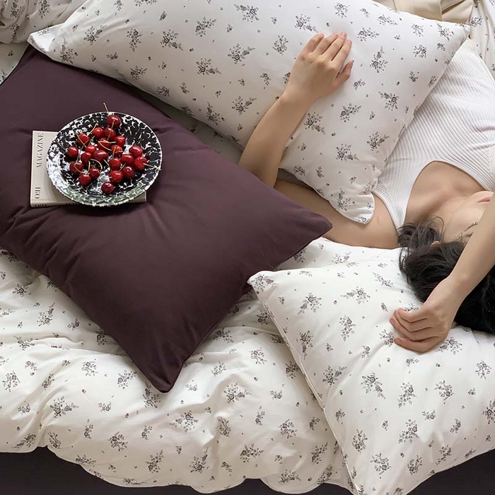 91家纺网 家纺一手货源 找家纺 源启生活 2025秋冬新款A类全棉针织棉活性印染四件套 疏影