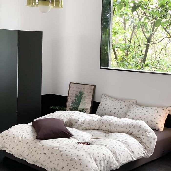 91家纺网 家纺一手货源 找家纺 源启生活 2025秋冬新款A类全棉针织棉活性印染四件套 疏影