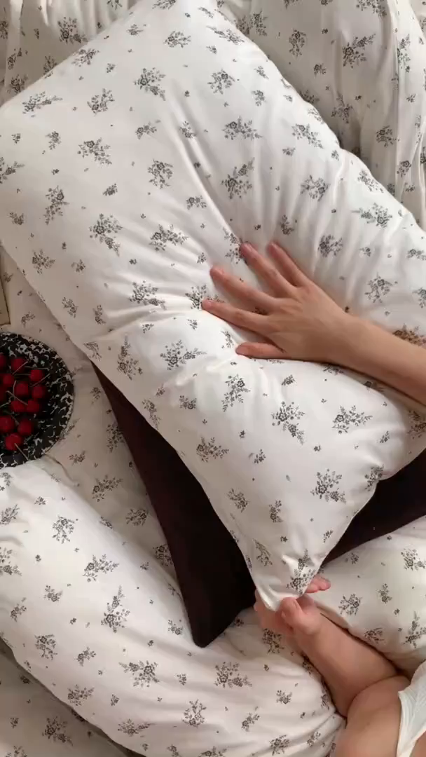 91家纺网 家纺一手货源 找家纺 源启生活 2025秋冬新款A类全棉针织棉活性印染四件套 疏影