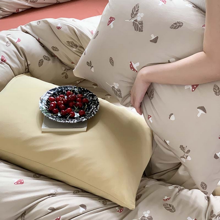 91家纺网 家纺一手货源 找家纺 源启生活 2025秋冬新款A类全棉针织棉活性印染四件套 莫古莫古