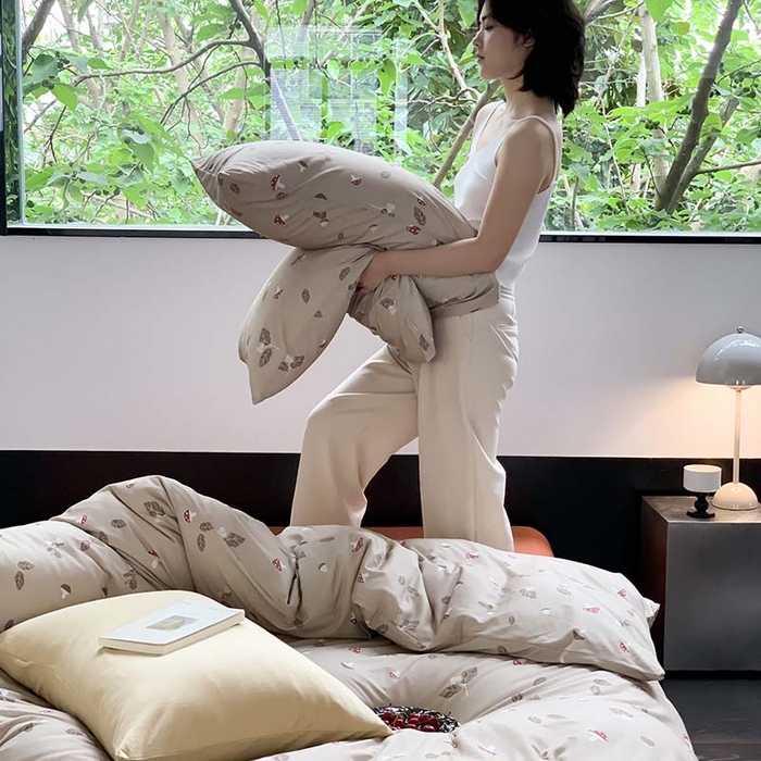 91家纺网 家纺一手货源 找家纺 源启生活 2025秋冬新款A类全棉针织棉活性印染四件套 莫古莫古