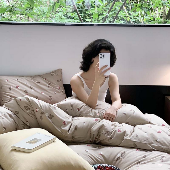 91家纺网 家纺一手货源 找家纺 源启生活 2025秋冬新款A类全棉针织棉活性印染四件套 莫古莫古