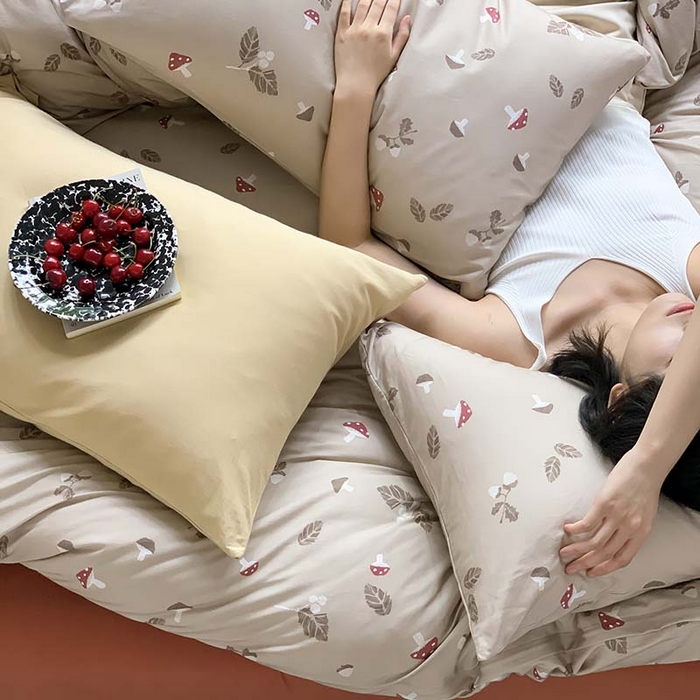 91家纺网 家纺一手货源 找家纺 源启生活 2025秋冬新款A类全棉针织棉活性印染四件套 莫古莫古