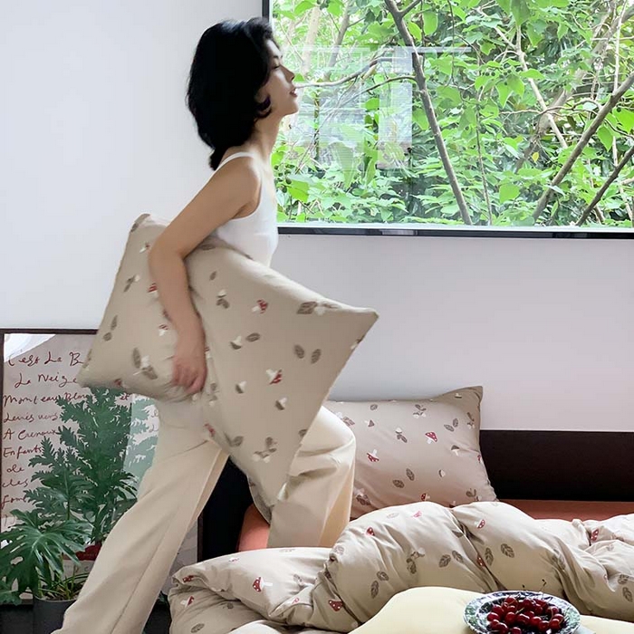 91家纺网 家纺一手货源 找家纺 源启生活 2025秋冬新款A类全棉针织棉活性印染四件套 莫古莫古