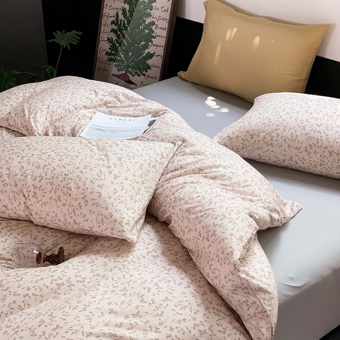 91家纺网 家纺一手货源 找家纺 源启生活 2025秋冬新款A类全棉针织棉活性印染四件套 暖暖