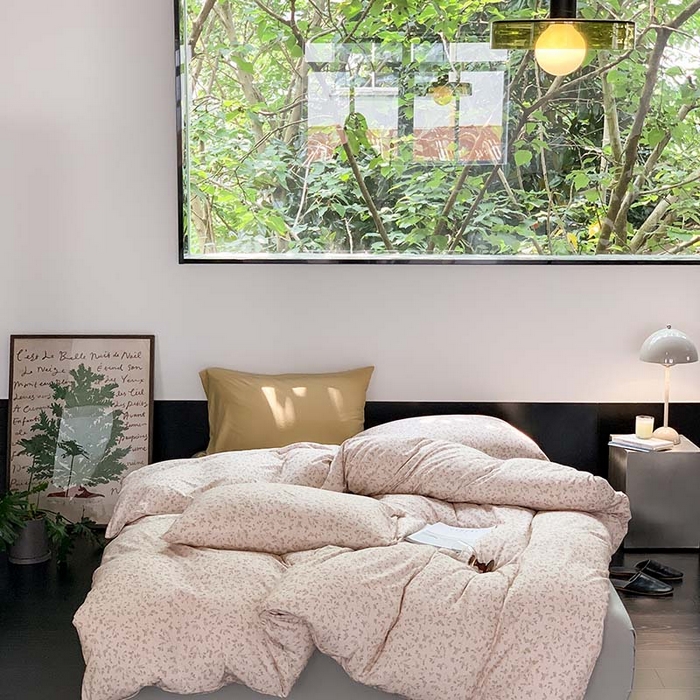 91家纺网 家纺一手货源 找家纺 源启生活 2025秋冬新款A类全棉针织棉活性印染四件套 暖暖