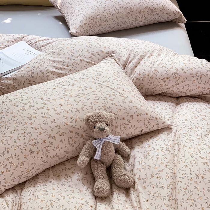 91家纺网 家纺一手货源 找家纺 源启生活 2025秋冬新款A类全棉针织棉活性印染四件套 暖暖