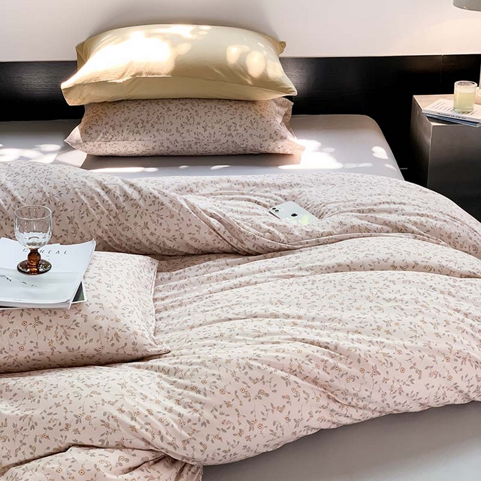 91家纺网 家纺一手货源 找家纺 源启生活 2025秋冬新款A类全棉针织棉活性印染四件套 暖暖