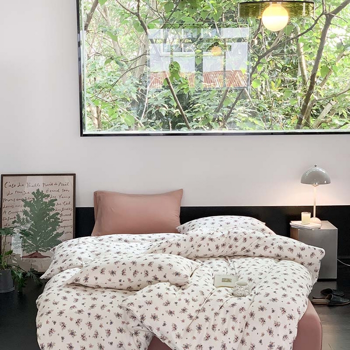 91家纺网 家纺一手货源 找家纺 源启生活 2025秋冬新款A类全棉针织棉活性印染四件套 彼岸