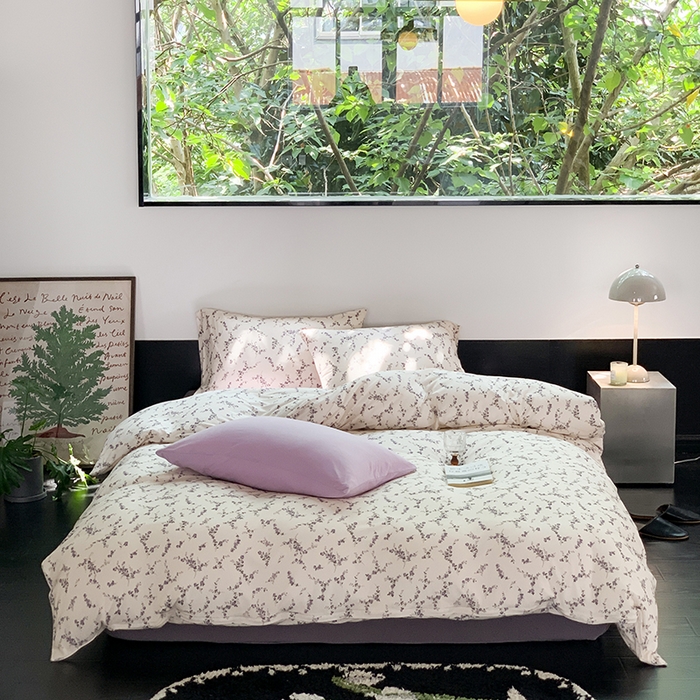 91家纺网 家纺一手货源 找家纺 源启生活 2025秋冬新款A类全棉针织棉活性印染四件套 告白