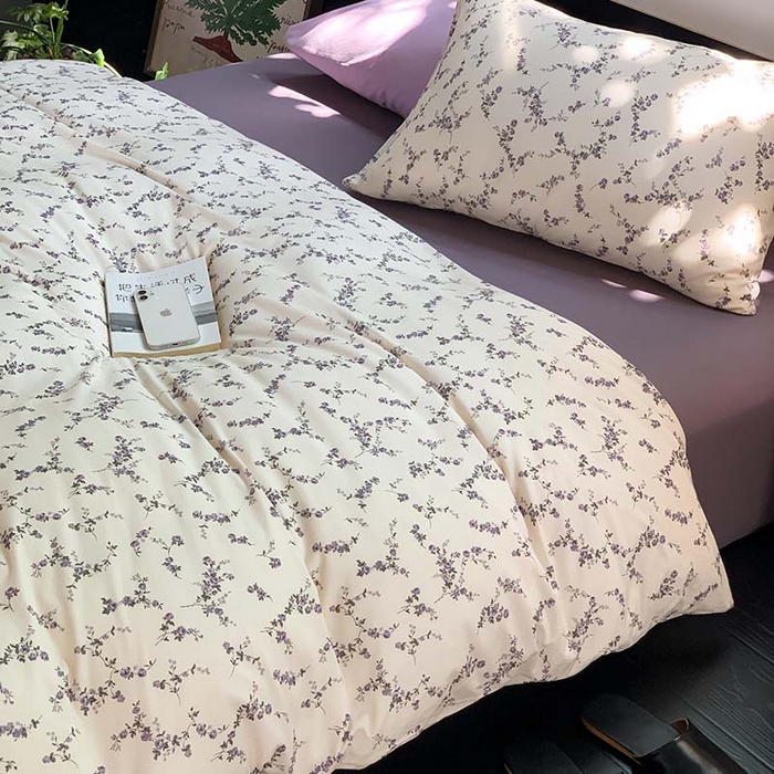 91家纺网 家纺一手货源 找家纺 源启生活 2025秋冬新款A类全棉针织棉活性印染四件套 告白