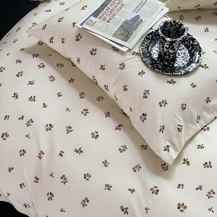 91家纺网 家纺一手货源 找家纺 源启生活 2025秋冬新款A类全棉针织棉活性印染四件套 悠然果