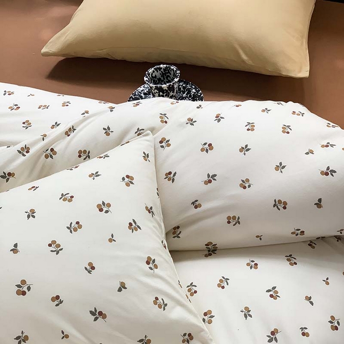 91家纺网 家纺一手货源 找家纺 源启生活 2025秋冬新款A类全棉针织棉活性印染四件套 悠然果