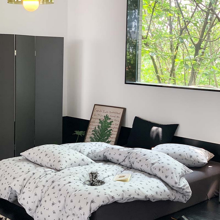 91家纺网 家纺一手货源 找家纺 源启生活 2025秋冬新款A类全棉针织棉活性印染四件套 以墨