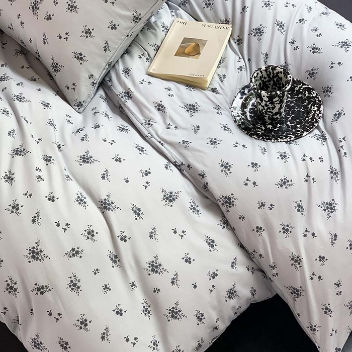 91家纺网 家纺一手货源 找家纺 源启生活 2025秋冬新款A类全棉针织棉活性印染四件套 以墨