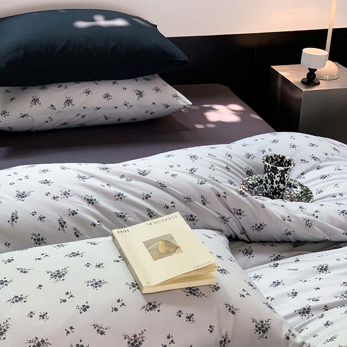 91家纺网 家纺一手货源 找家纺 源启生活 2025秋冬新款A类全棉针织棉活性印染四件套 以墨