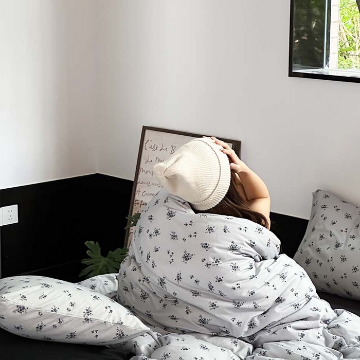 91家纺网 家纺一手货源 找家纺 源启生活 2025秋冬新款A类全棉针织棉活性印染四件套 以墨