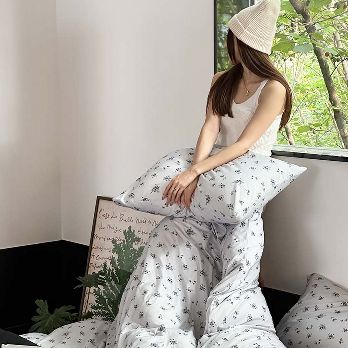 91家纺网 家纺一手货源 找家纺 源启生活 2025秋冬新款A类全棉针织棉活性印染四件套 以墨