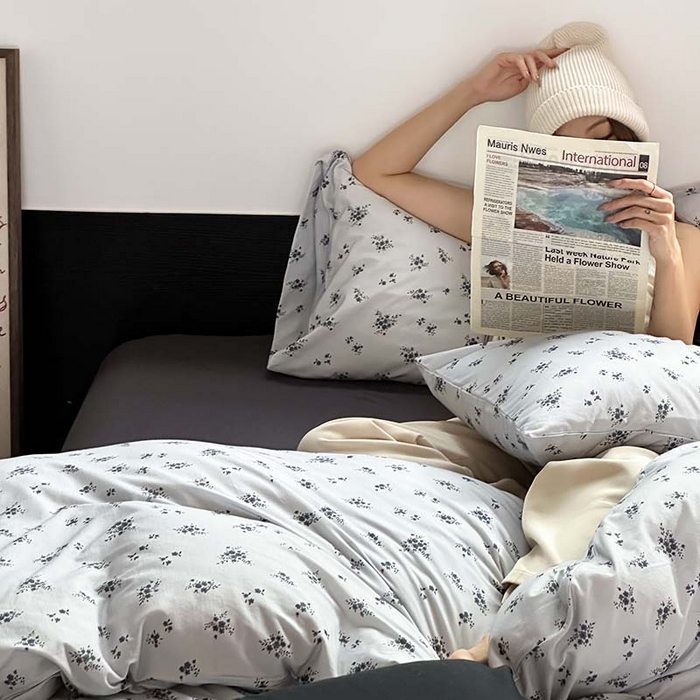 91家纺网 家纺一手货源 找家纺 源启生活 2025秋冬新款A类全棉针织棉活性印染四件套 以墨