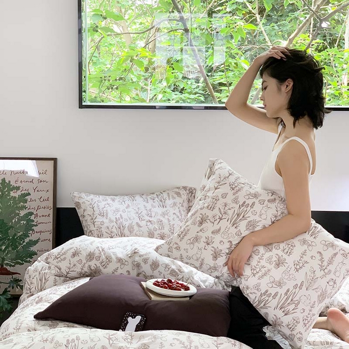 91家纺网 家纺一手货源 找家纺 源启生活 2025秋冬新款A类全棉针织棉活性印染四件套 奈斯兔