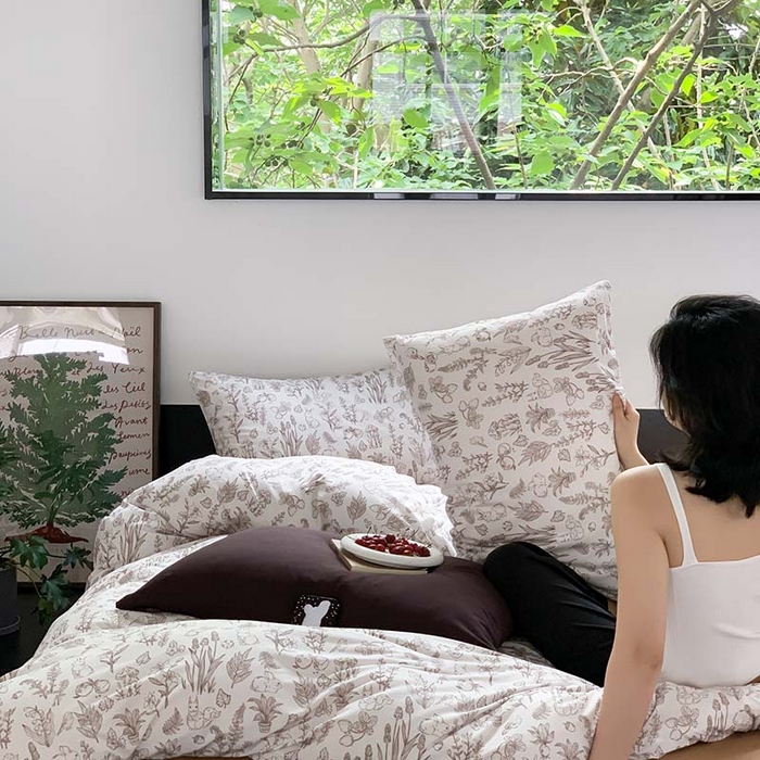 91家纺网 家纺一手货源 找家纺 源启生活 2025秋冬新款A类全棉针织棉活性印染四件套 奈斯兔