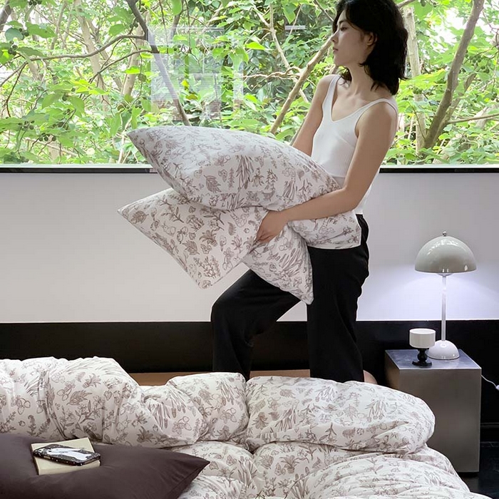 91家纺网 家纺一手货源 找家纺 源启生活 2025秋冬新款A类全棉针织棉活性印染四件套 奈斯兔