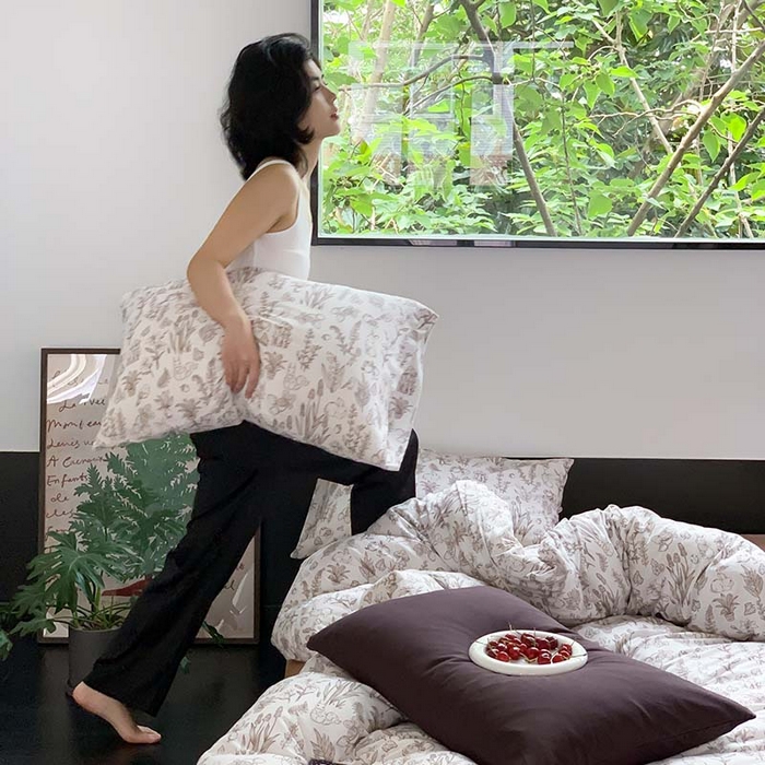 91家纺网 家纺一手货源 找家纺 源启生活 2025秋冬新款A类全棉针织棉活性印染四件套 奈斯兔